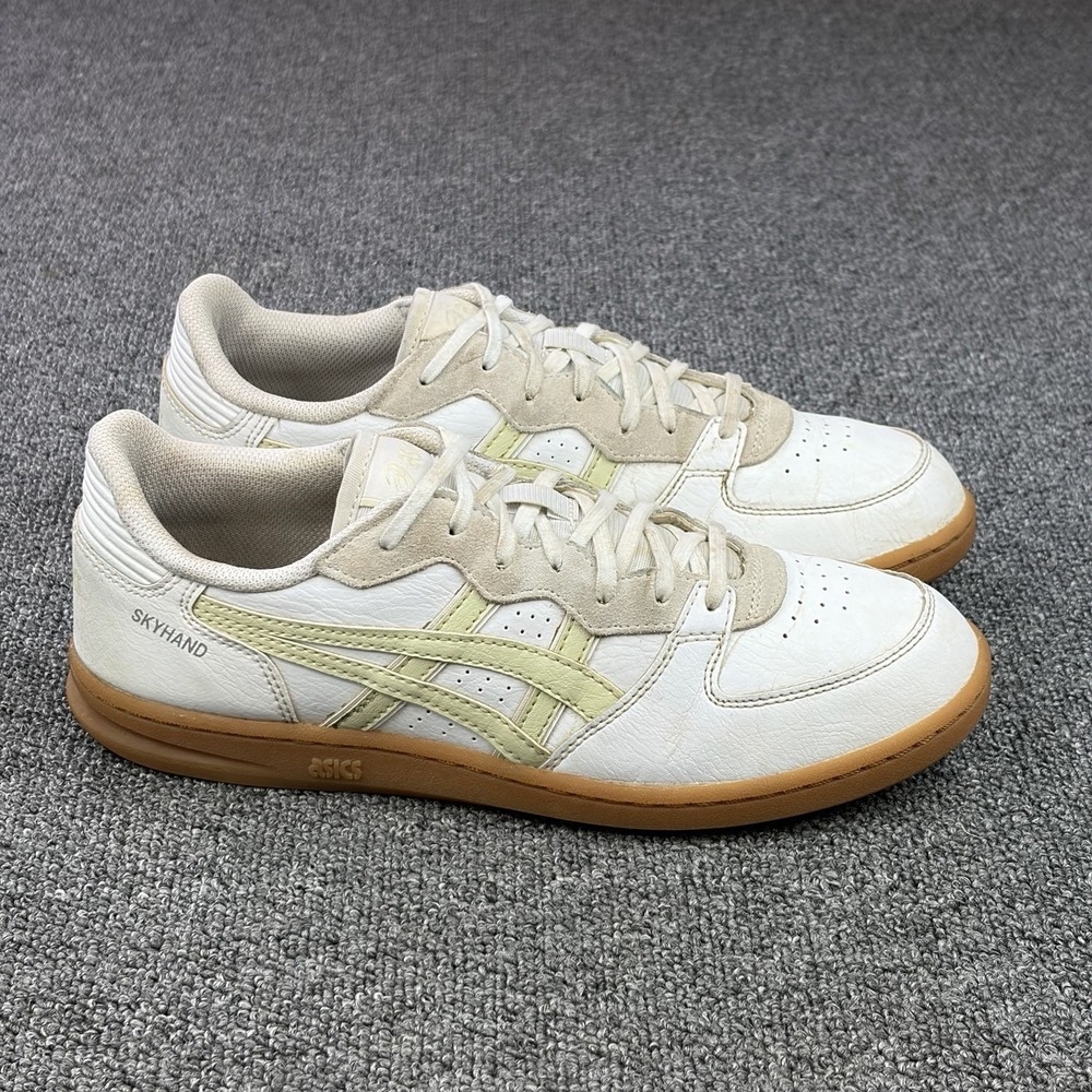 ASICS Skyhand OG White Oyster White Light Green Gum Sneakers Mens US 8 1203A451